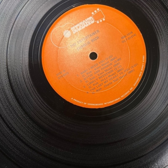 Charlie Rich- The Entertainer- vintage vinyl record from 1975 - Picture 9 of 9